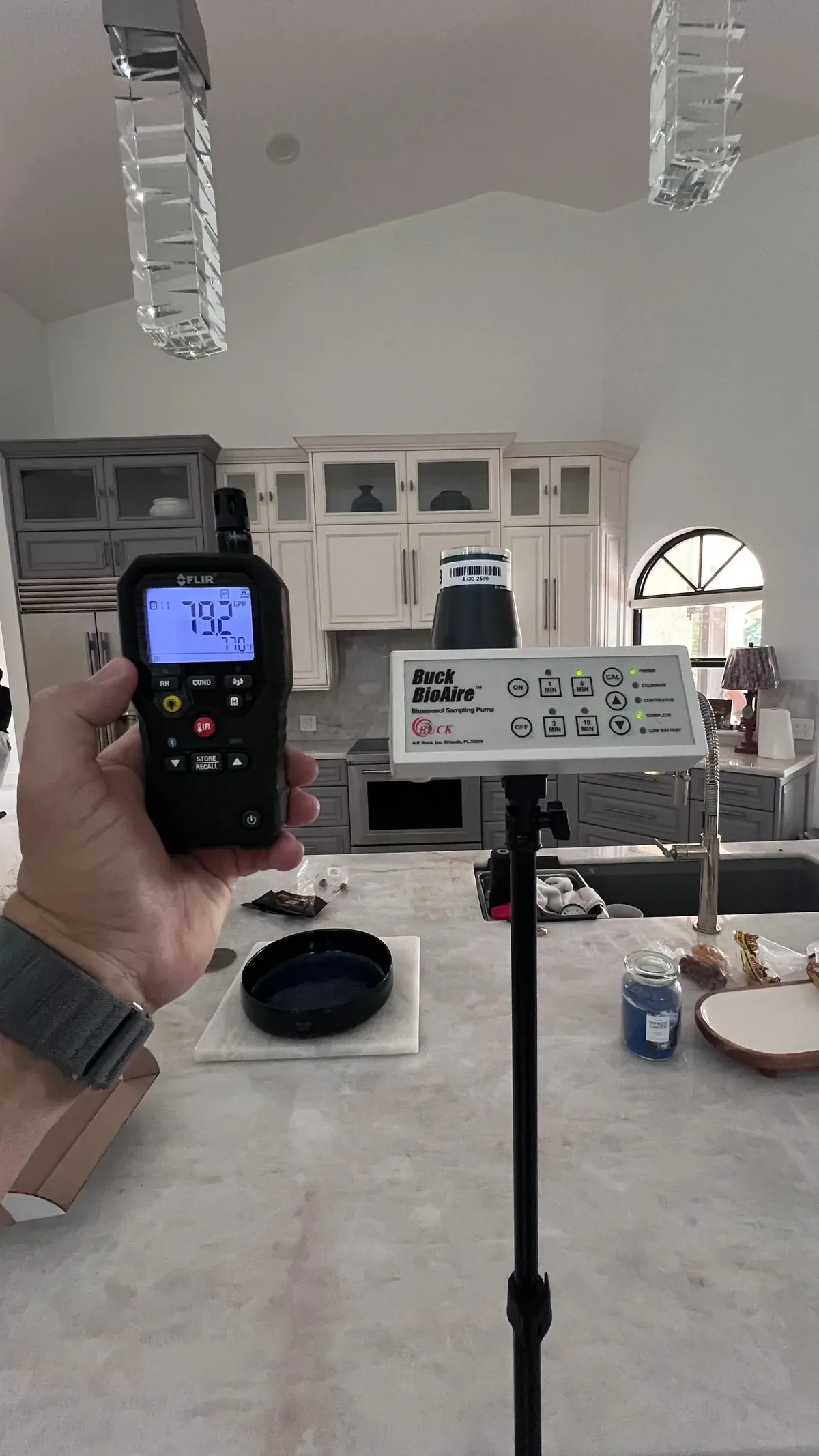 Professional mold inspection in South Florida home